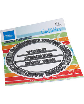 Marianne Design Craftable Merry Christmas Cirkel by Marleen (CR1595)