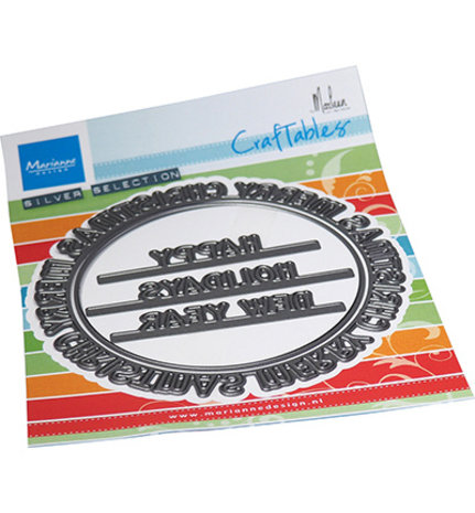 Marianne Design Craftable Merry Christmas Cirkel by Marleen (CR1595)