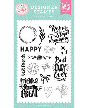 Echo Park All About A Girl Never Stop Dreaming Clear Stamps (AAG282044)* Echo Park All About A Girl Never Stop Dreaming Clear Stamps (AAG282044)*
