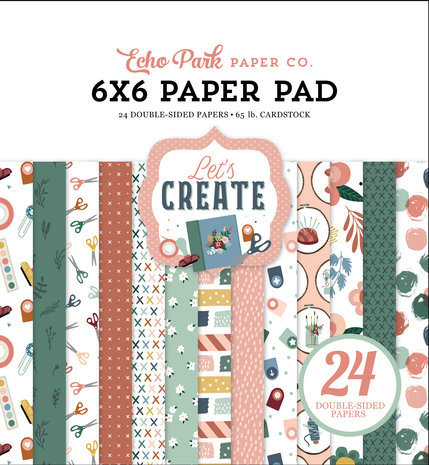 Echo Park Let's Create 6x6 Inch Paper Pad (LC283023) Echo Park Let's Create 6x6 Inch Paper Pad (LC283023)
