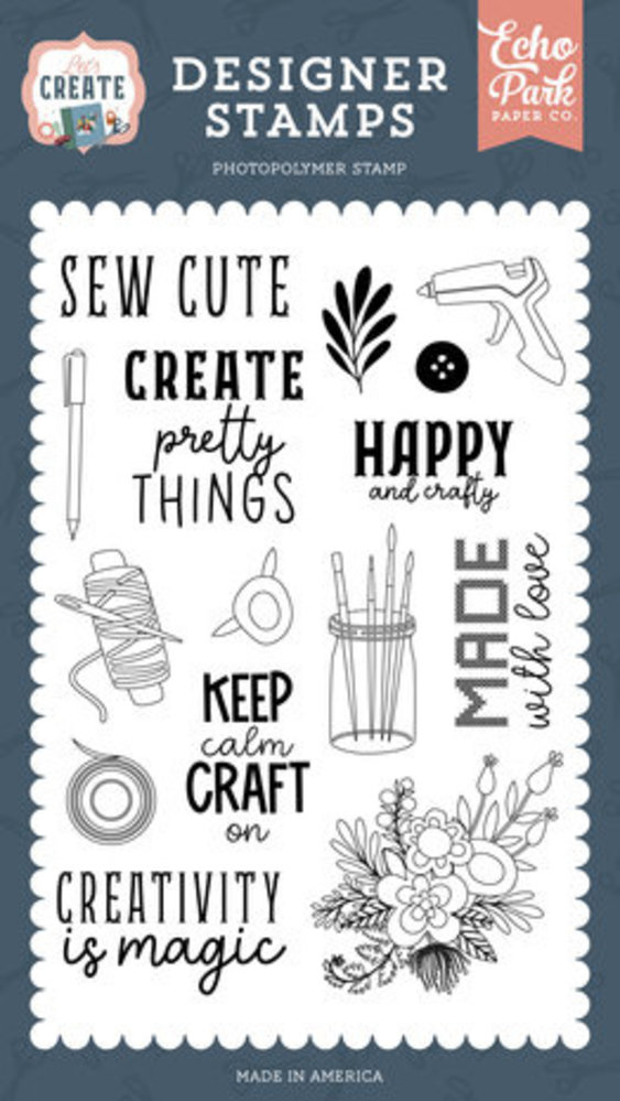 Echo Park Let's Create Create Pretty Things Clear Stamps (LC283040) Echo Park Let's Create Create Pretty Things Clear Stamps (LC283040)