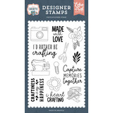 Echo Park Let's Create I Heart Crafting Clear Stamps (LC283041)*