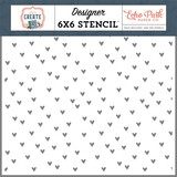 Echo Park Let's Create Made With Love Stencil (LC283033)