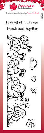 Woodware The Snail Family Clear Stamps (FRS419) Woodware The Snail Family Clear Stamps (FRS419)
