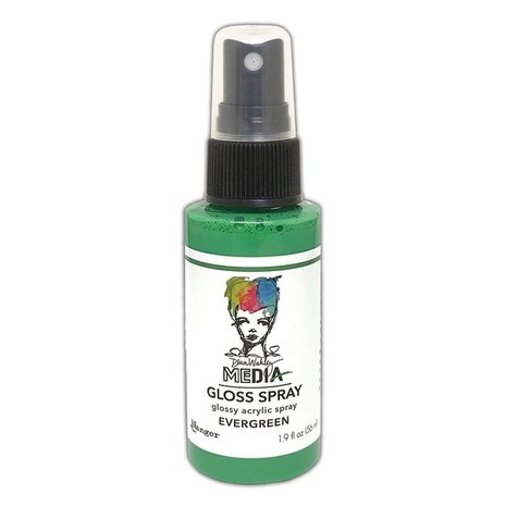 Dina Wakley MEdia Media Gloss Spray Evergreen 56ml (MDO73710)