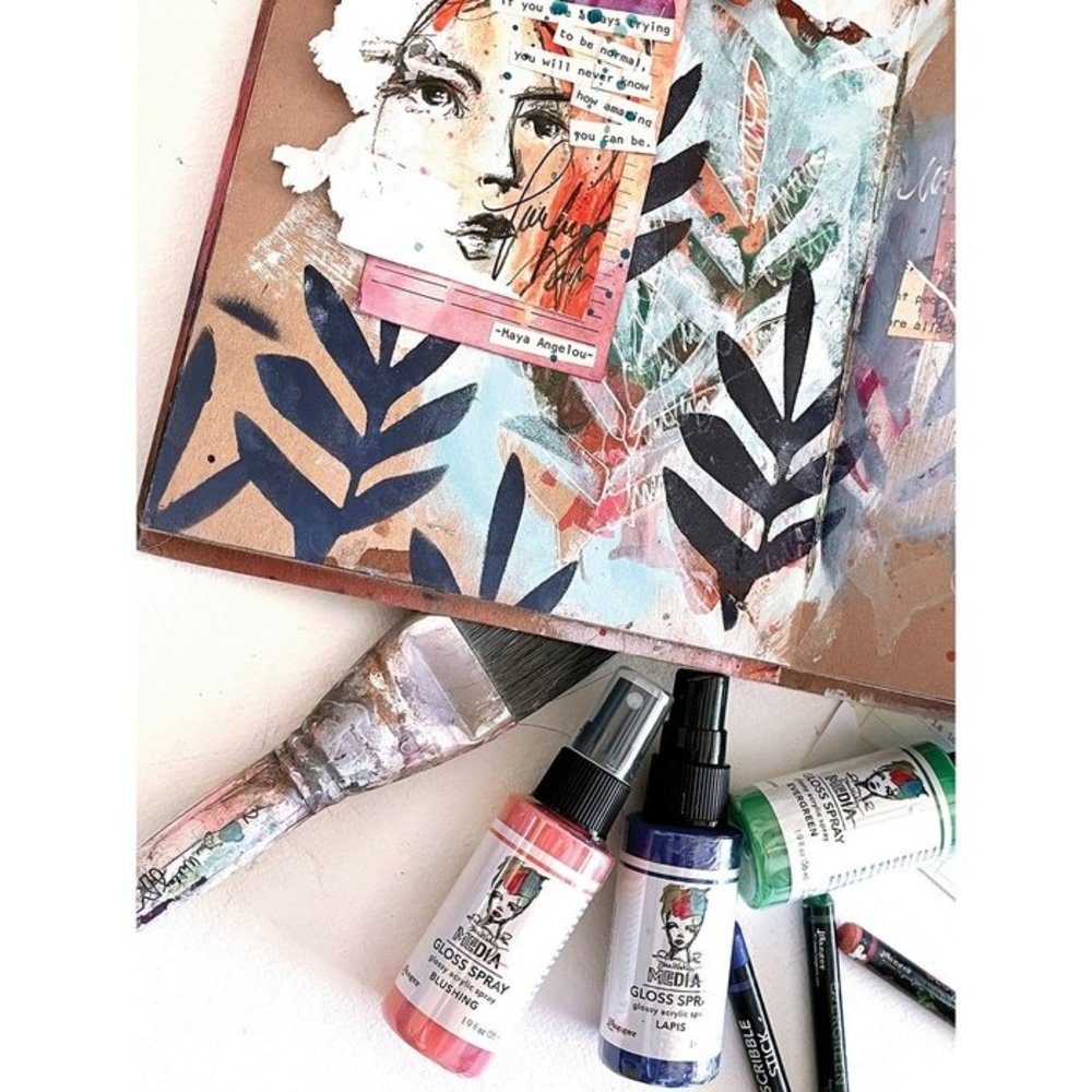 Dina Wakley MEdia Media Gloss Spray Lapis 56ml (MDO73734)