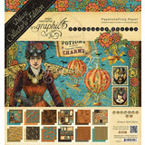 Graphic 45 Steampunk Spells 8x8 Inch Deluxe Paper Pad (4502479)