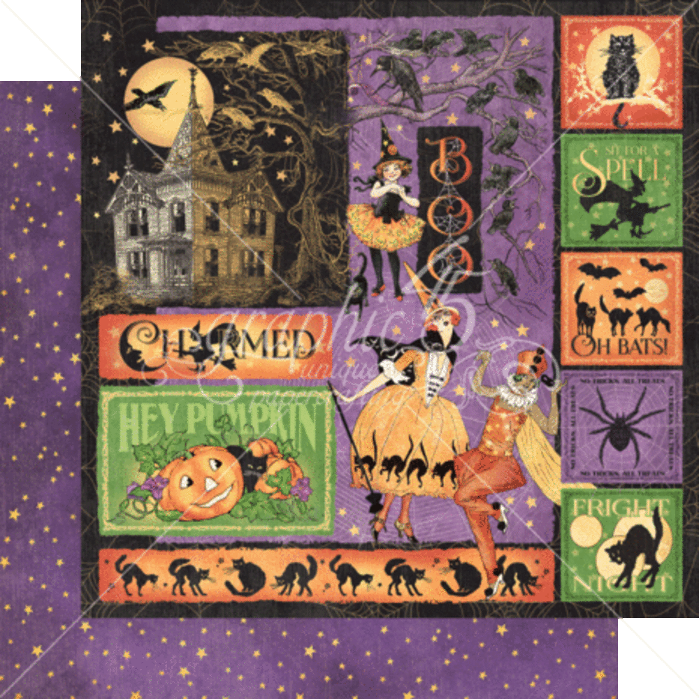 Graphic 45 Charmed 12x12 Inch Collection Pack (4502470) Graphic 45 Charmed 12x12 Inch Collection Pack (4502470)