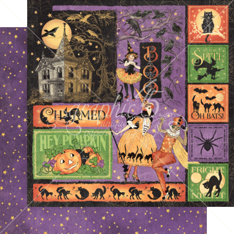 Graphic 45 Charmed 12x12 Inch Collection Pack (4502470) Graphic 45 Charmed 12x12 Inch Collection Pack (4502470)