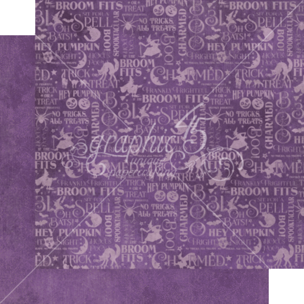 Graphic 45 Charmed 12x12 Inch Patterns & Solids Paper Pad (4502471) Graphic 45 Charmed 12x12 Inch Patterns & Solids Paper Pad (4502471)