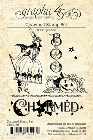 Graphic 45 Charmed Clear Stamp Set (4502476) Graphic 45 Charmed Clear Stamp Set (4502476)