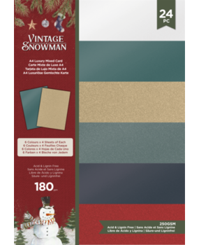 Crafter's Companion Vintage Snowman A4 Luxury Mixed Cardstock Pad (VINSN-LMIXCARDA4) Crafter's Companion Vintage Snowman A4 Luxury Mixed Cardstock Pad (VINSN-LMIXCARDA4)