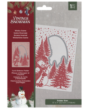 Crafter's Companion Vintage Snowman Wintry Scene 5x7 Inch Cut & Emboss Folder (VINSN-CEF5-WISCEN) Crafter's Companion Vintage Snowman Wintry Scene 5x7 Inch Cut & Emboss Folder (VINSN-CEF5-WISCEN)