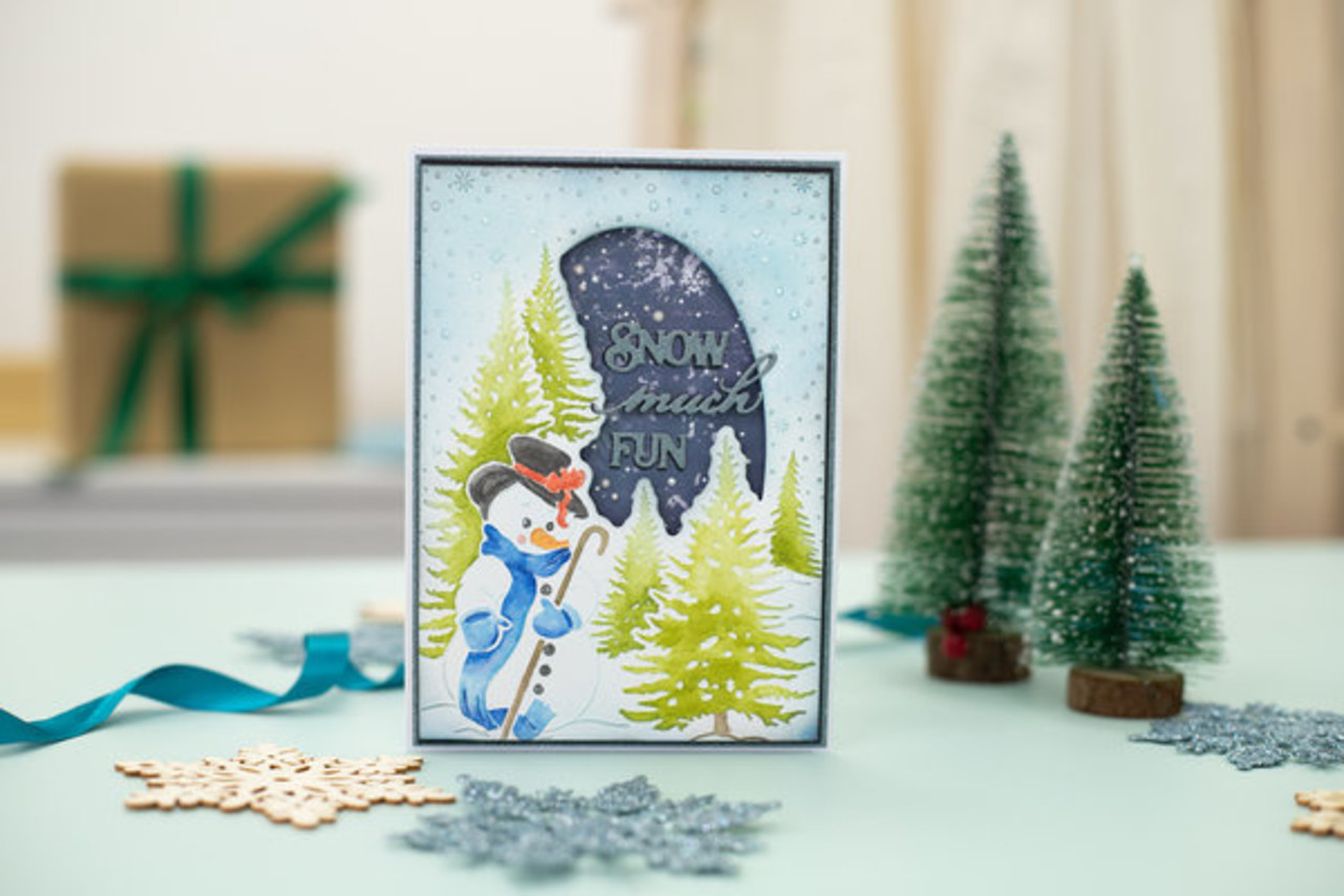 Crafter's Companion Vintage Snowman Wintry Scene 5x7 Inch Cut & Emboss Folder (VINSN-CEF5-WISCEN) Crafter's Companion Vintage Snowman Wintry Scene 5x7 Inch Cut & Emboss Folder (VINSN-CEF5-WISCEN)
