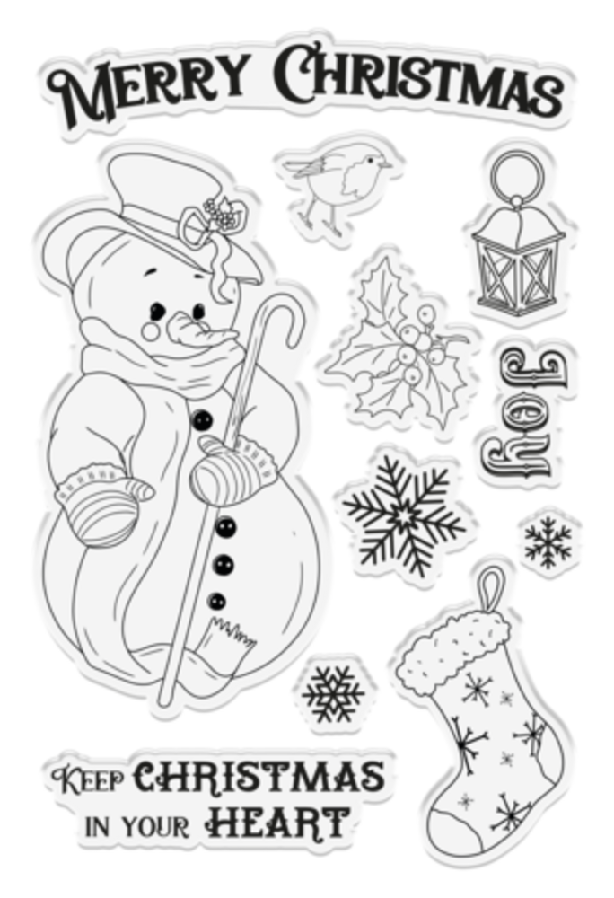 Crafter's Companion Vintage Snowman Clear Stamp Christmas in your Heart (VINSN-ST-CA-CIIH) Crafter's Companion Vintage Snowman Clear Stamp Christmas in your Heart (VINSN-ST-CA-CIIH)
