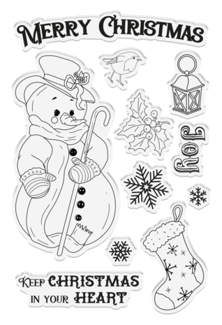 Crafter's Companion Vintage Snowman Clear Stamp Christmas in your Heart (VINSN-ST-CA-CIIH) Crafter's Companion Vintage Snowman Clear Stamp Christmas in your Heart (VINSN-ST-CA-CIIH)