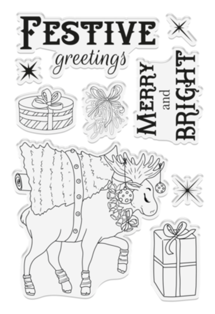 Crafter's Companion Vintage Snowman Clear Stamp Merry and Bright (VINSN-ST-CA-MAB) Crafter's Companion Vintage Snowman Clear Stamp Merry and Bright (VINSN-ST-CA-MAB)