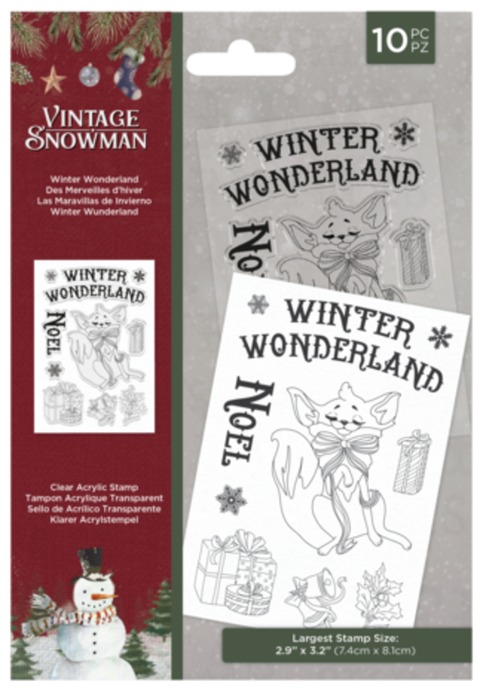 Crafter's Companion Vintage Snowman Clear Stamp Winter Wonderland (VINSN-ST-CA-WIWON) Crafter's Companion Vintage Snowman Clear Stamp Winter Wonderland (VINSN-ST-CA-WIWON)