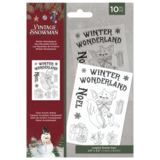 Crafter's Companion Vintage Snowman Clear Stamp Winter Wonderland (VINSN-ST-CA-WIWON)