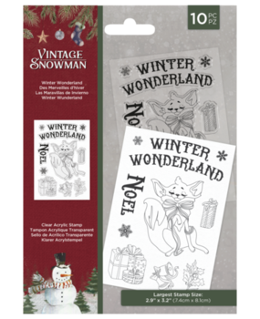 Crafter's Companion Vintage Snowman Clear Stamp Winter Wonderland (VINSN-ST-CA-WIWON) Crafter's Companion Vintage Snowman Clear Stamp Winter Wonderland (VINSN-ST-CA-WIWON)