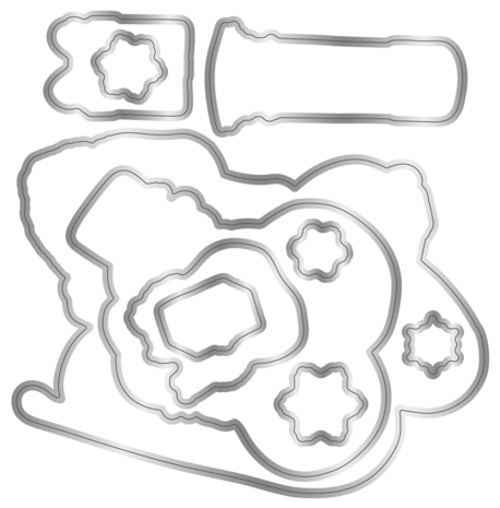 Crafter's Companion Vintage Snowman Dashing Through the Snow Stamp & Die (VINSN-STD-DTTS) Crafter's Companion Vintage Snowman Dashing Through the Snow Stamp & Die (VINSN-STD-DTTS)