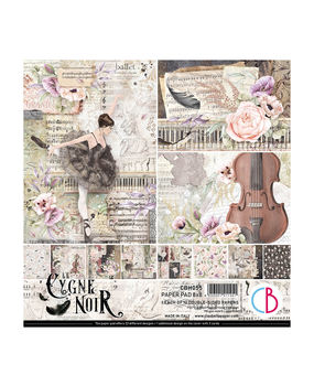 Ciao Bella Papercrafting Cygne Noir 8x8 Inch Paper Pad (CBH055)