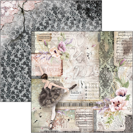 Ciao Bella Papercrafting Cygne Noir 8x8 Inch Paper Pad (CBH055)