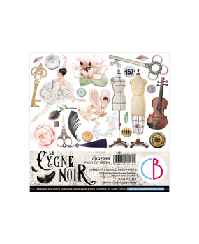 Ciao Bella Papercrafting Cygne Noir 6x6 Inch Paper Pad (CBQE055) Ciao Bella Papercrafting Cygne Noir 6x6 Inch Paper Pad (CBQE055)