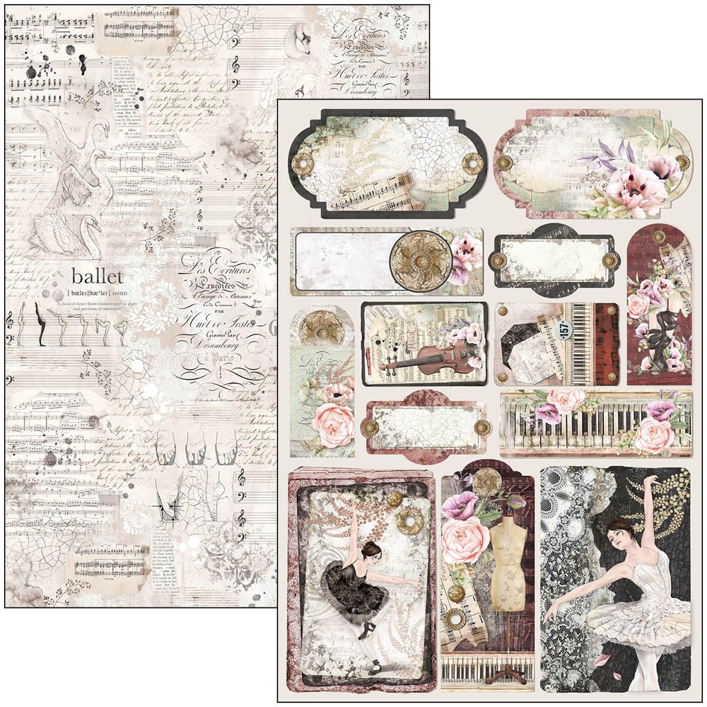 Ciao Bella Papercrafting Cygne Noir A4 Creative Pad (CBCL055) Ciao Bella Papercrafting Cygne Noir A4 Creative Pad (CBCL055)