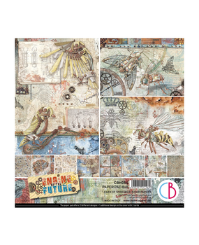 Ciao Bella Papercrafting Engine of the Future 8x8 Inch Paper Pad (CBH054) Ciao Bella Papercrafting Engine of the Future 8x8 Inch Paper Pad (CBH054)