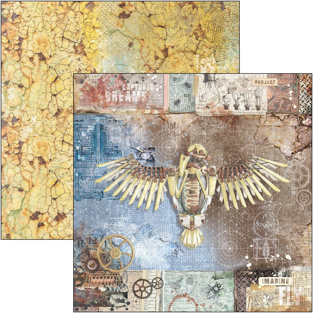 Ciao Bella Papercrafting Engine of the Future 6x6 Inch Paper Pad (CBQE054)