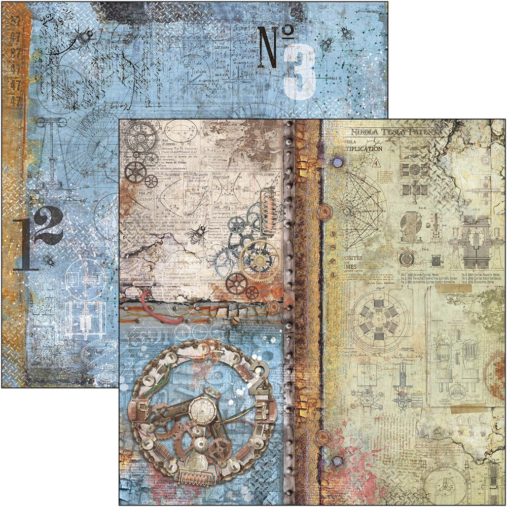 Ciao Bella Papercrafting Engine of the Future 6x6 Inch Paper Pad (CBQE054)