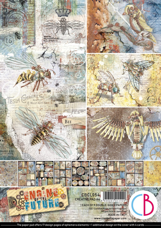 Ciao Bella Papercrafting Engine of the Future A4 Creative Pad (CBCL054)