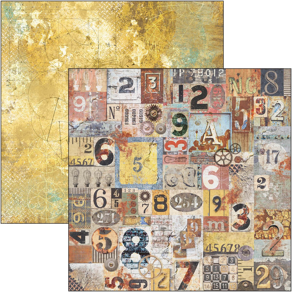 Ciao Bella Papercrafting Engine of the Future 12x12 Inch Patterns Pad (CBT054) Ciao Bella Papercrafting Engine of the Future 12x12 Inch Patterns Pad (CBT054)