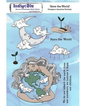 IndigoBlu Save the World A5 Rubber Stamps (IND0974)