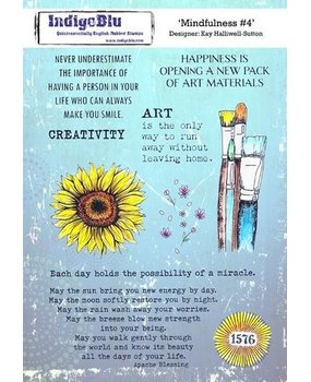 IndigoBlu Mindfulness 4 A5 Rubber Stamps (IND0976) IndigoBlu Mindfulness 4 A5 Rubber Stamps (IND0976)
