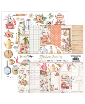 ScrapBoys Kitchen Stories 12x12 Inch Paper Set (KIST-08)