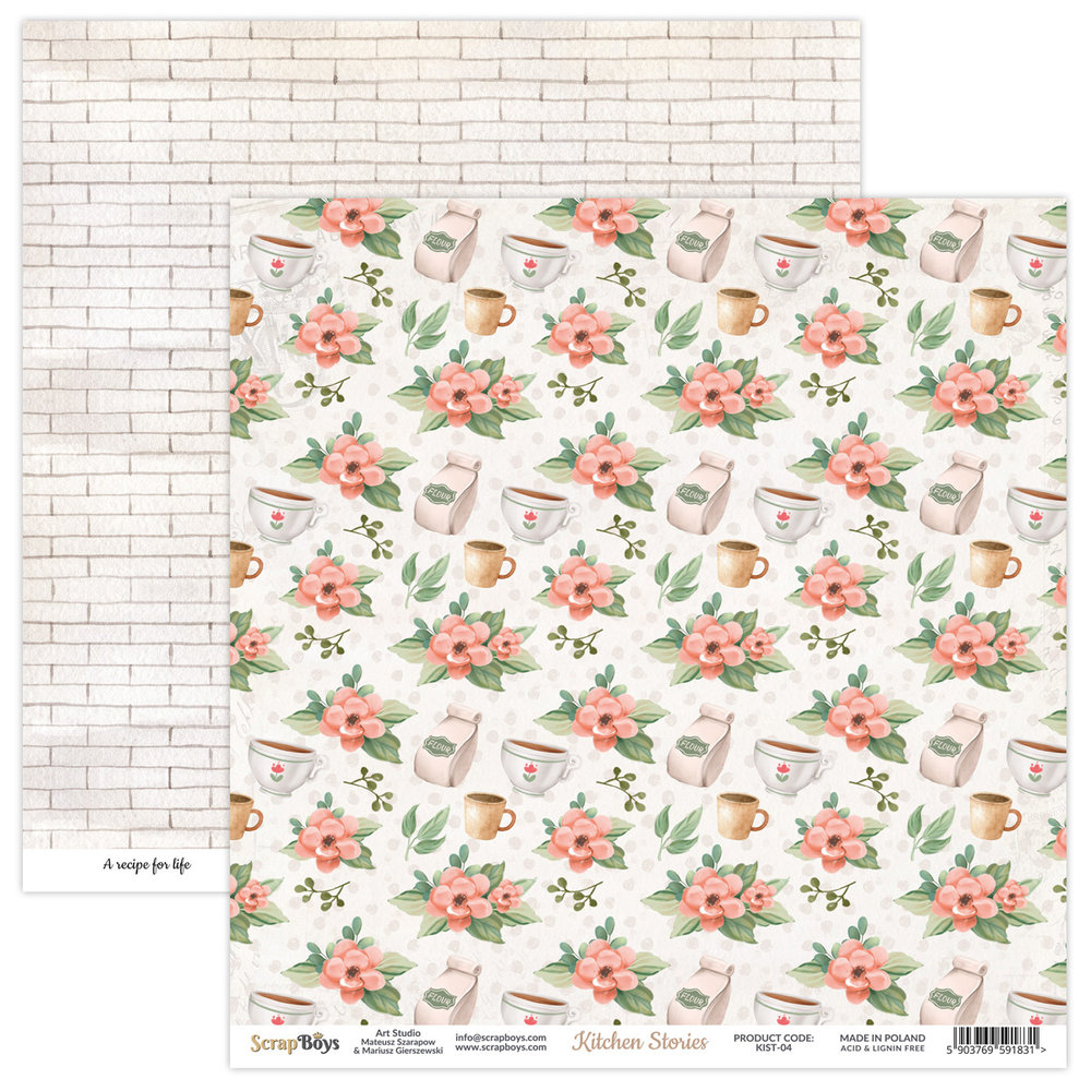 ScrapBoys Kitchen Stories 6x6 Inch Paper Pad (KIST-09) ScrapBoys Kitchen Stories 6x6 Inch Paper Pad (KIST-09)