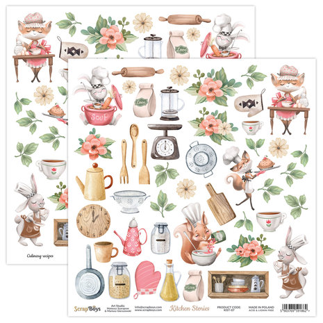 ScrapBoys Kitchen Stories 6x6 Inch Paper Pad (KIST-09) ScrapBoys Kitchen Stories 6x6 Inch Paper Pad (KIST-09)