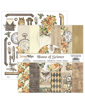 ScrapBoys House of Science 12x12 Inch Paper Set (HOSC-08)