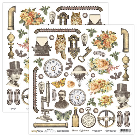 ScrapBoys House of Science 8x8 Inch Paper Pad (HOSC-10) ScrapBoys House of Science 8x8 Inch Paper Pad (HOSC-10)