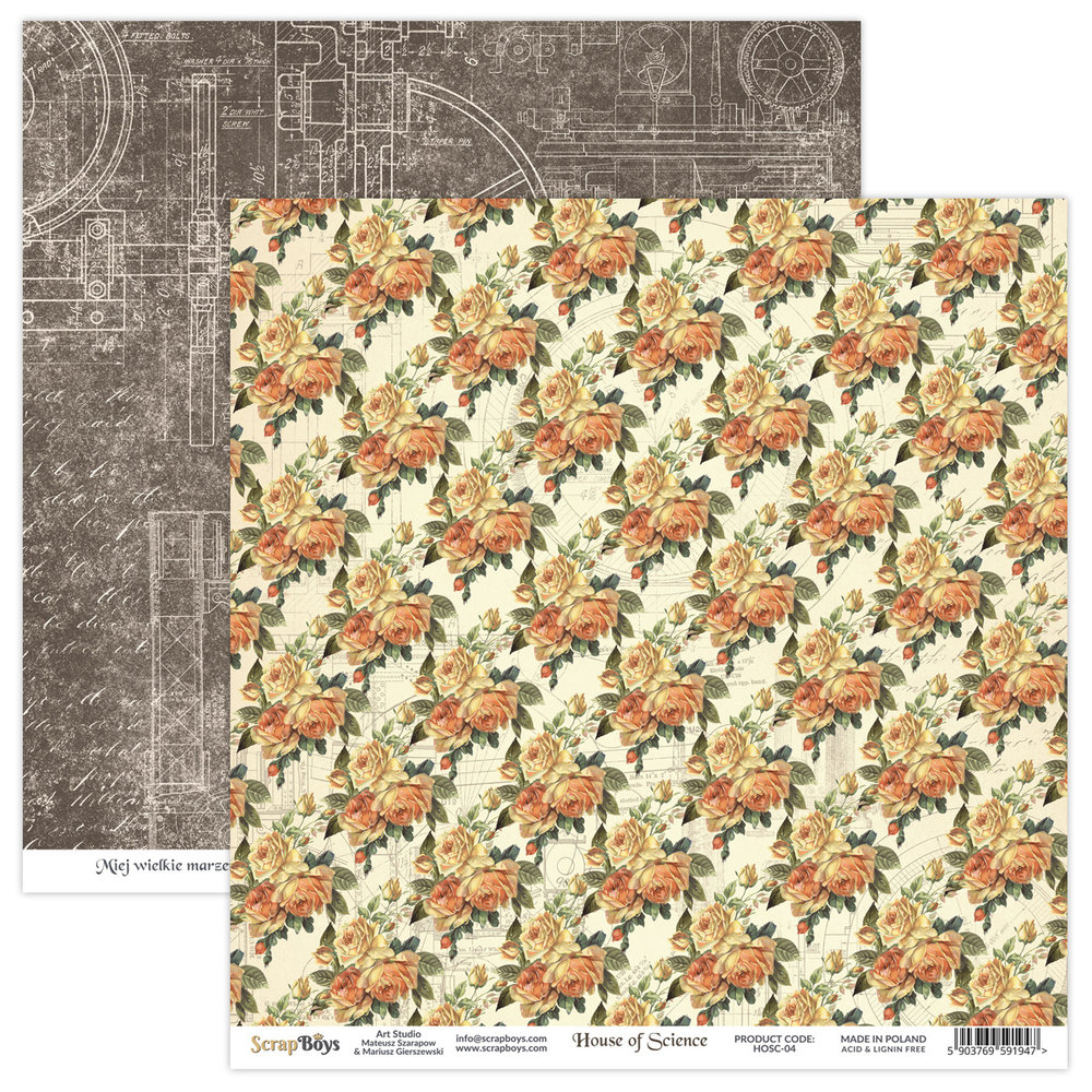 ScrapBoys House of Science 6x6 Inch Paper Pad (HOSC-09) ScrapBoys House of Science 6x6 Inch Paper Pad (HOSC-09)