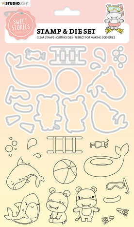 Studio Light Sweet Stories Stamp & Die Swimming Fun (SL-SS-SCD46) Studio Light Sweet Stories Stamp & Die Swimming Fun (SL-SS-SCD46)