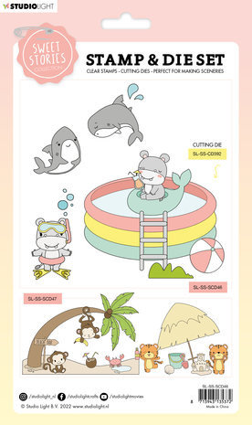 Studio Light Sweet Stories Stamp & Die Swimming Fun (SL-SS-SCD46) Studio Light Sweet Stories Stamp & Die Swimming Fun (SL-SS-SCD46)