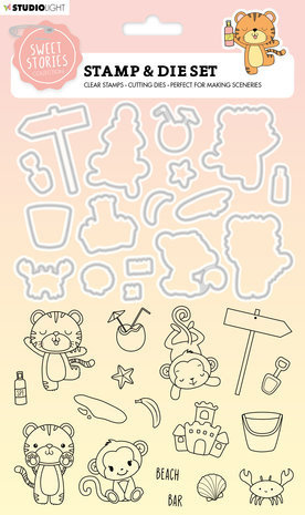 Studio Light Sweet Stories Stamp & Die Beach Fun (SL-SS-SCD47)