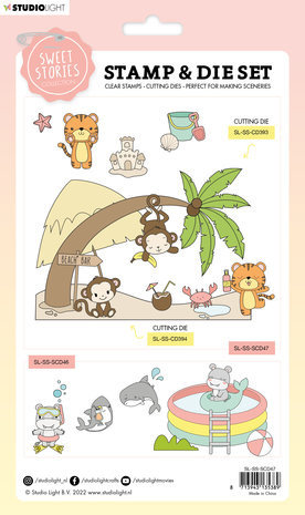 Studio Light Sweet Stories Stamp & Die Beach Fun (SL-SS-SCD47)