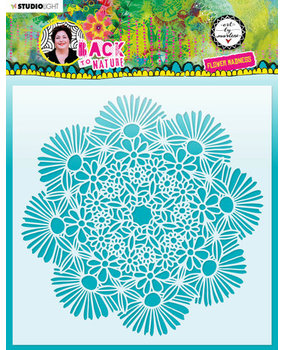 Studio Light Back To Nature Masking Stencil Flower Madness (ABM-BTN-MASK84)* Studio Light Back To Nature Masking Stencil Flower Madness (ABM-BTN-MASK84)*