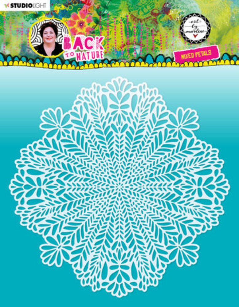 Studio Light Back To Nature Masking Stencil Mixed Petals (ABM-BTN-MASK85)