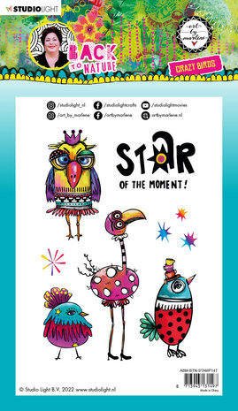 Studio Light Back To Nature Clear Stamps Crazy Birds (ABM-BTN-STAMP147) Studio Light Back To Nature Clear Stamps Crazy Birds (ABM-BTN-STAMP147)