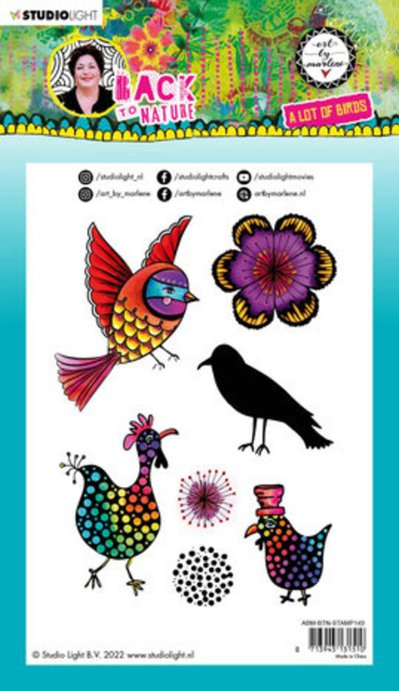 Studio Light Back To Nature Clear Stamps A lot of Birds (ABM-BTN-STAMP149) Studio Light Back To Nature Clear Stamps A lot of Birds (ABM-BTN-STAMP149)